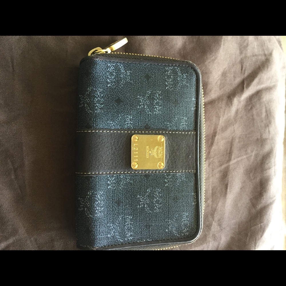 MCM small zip around and snap closure wallet